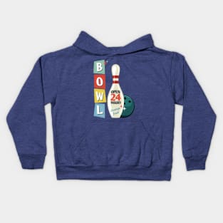 Retro Bowling Kids Hoodie